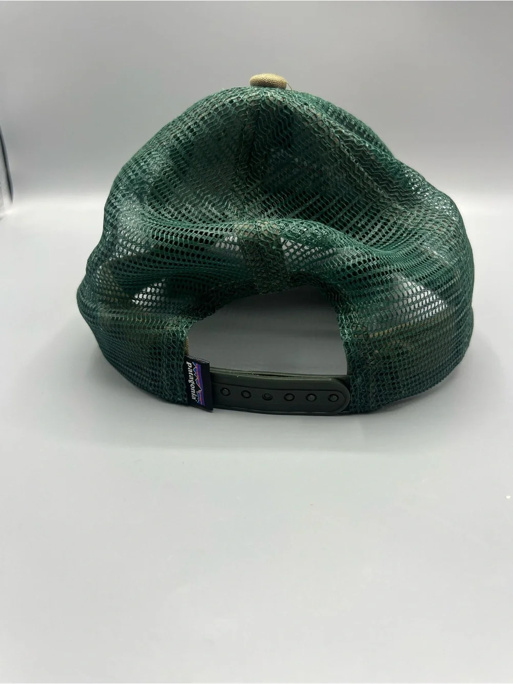 Patagonia Fitz Roy Trout Trucker Hat Olive Green Mesh Snapback Baseball Cap